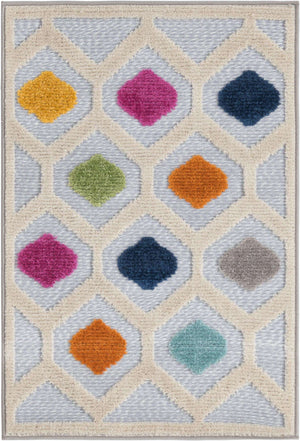 Gray 2' x 3' Aruba Outdoor Rectangle Area Rug Weather Resistant for Patio, Deck, Terrace, Balcony, Porch for Sale at Rug Engine