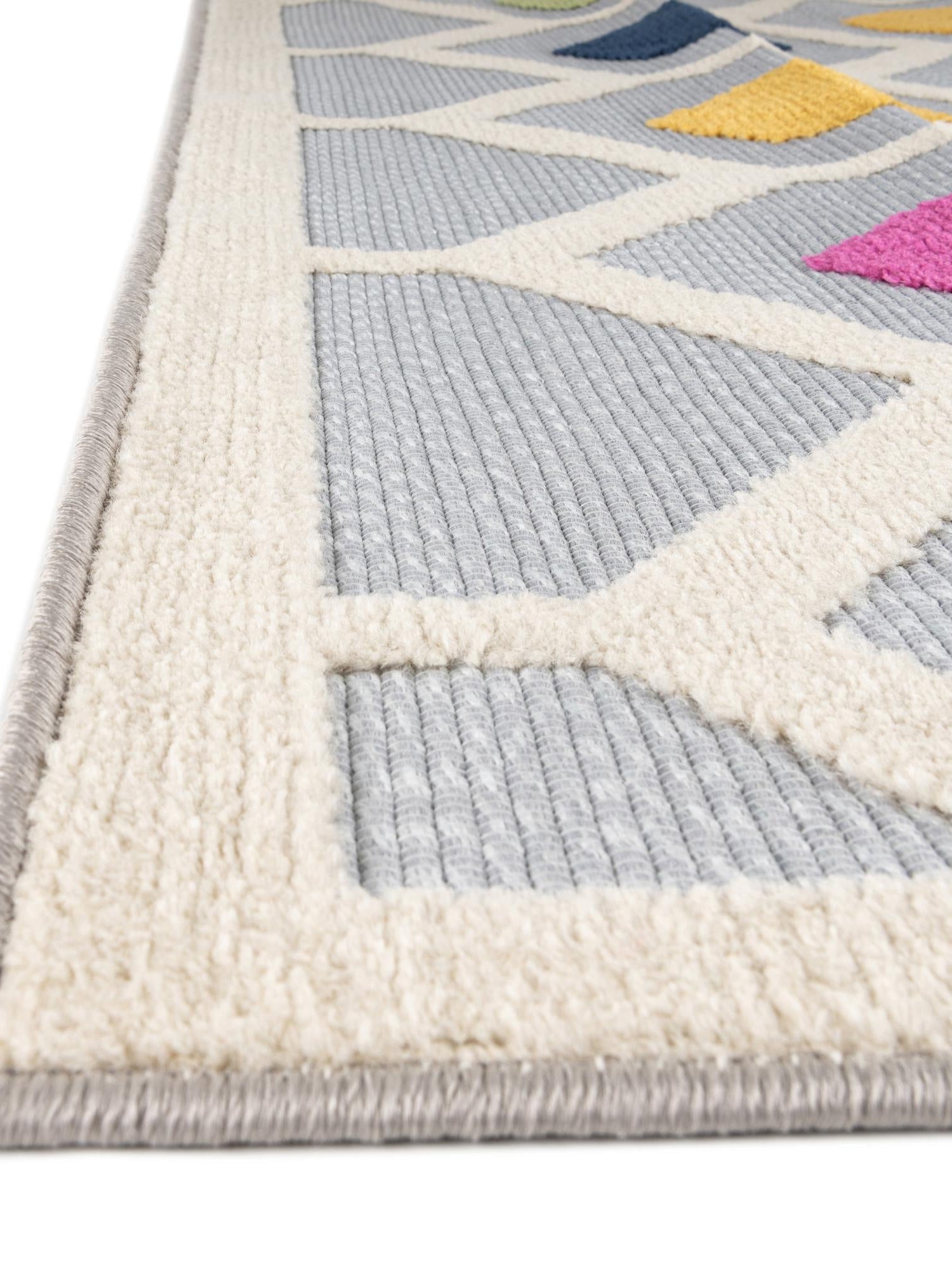 Gray 7' 10 x 7' 10 Aruba Outdoor Square Area Rug Weather Resistant for Patio, Deck, Terrace, Balcony, Porch for Sale at Rug Engine