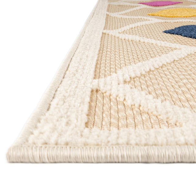 Beige 7' x 10' Aruba Outdoor Rectangle Area Rug Weather Resistant for Patio, Deck, Terrace, Balcony, Porch for Sale at Rug Engine