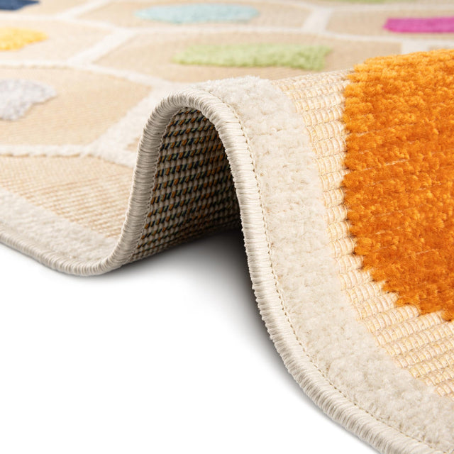 Beige 6' x 9' Aruba Outdoor Rectangle Area Rug Weather Resistant for Patio, Deck, Terrace, Balcony, Porch for Sale at Rug Engine