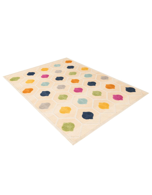 Beige 5' 3 x 8' Aruba Outdoor Rectangle Area Rug Weather Resistant for Patio, Deck, Terrace, Balcony, Porch for Sale at Rug Engine