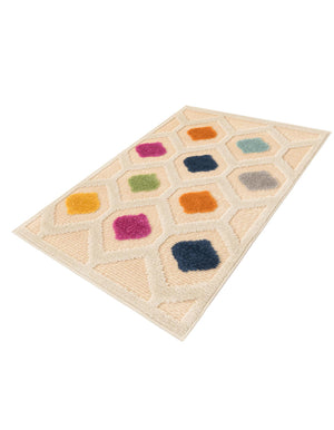 Beige 2' x 3' Aruba Outdoor Rectangle Area Rug Weather Resistant for Patio, Deck, Terrace, Balcony, Porch for Sale at Rug Engine