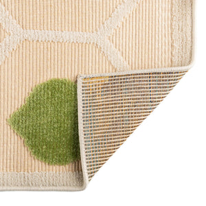 Beige 2' x 6' Aruba Outdoor Runner Area Rug Weather Resistant for Patio, Deck, Terrace, Balcony, Porch for Sale at Rug Engine