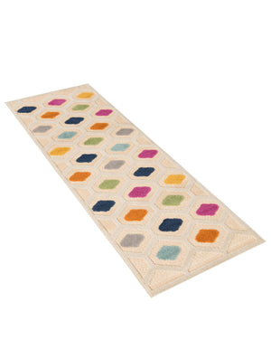 Beige 2' x 8' Aruba Outdoor Runner Area Rug Weather Resistant for Patio, Deck, Terrace, Balcony, Porch for Sale at Rug Engine