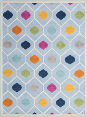 Blue 7' x 10' Aruba Outdoor Rectangle Area Rug Weather Resistant for Patio, Deck, Terrace, Balcony, Porch for Sale at Rug Engine