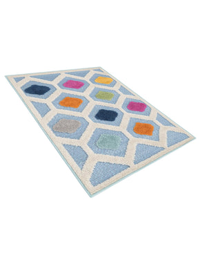 Blue 2' x 3' Aruba Outdoor Rectangle Area Rug Weather Resistant for Patio, Deck, Terrace, Balcony, Porch for Sale at Rug Engine