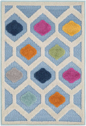 Blue 2' x 3' Aruba Outdoor Rectangle Area Rug Weather Resistant for Patio, Deck, Terrace, Balcony, Porch for Sale at Rug Engine