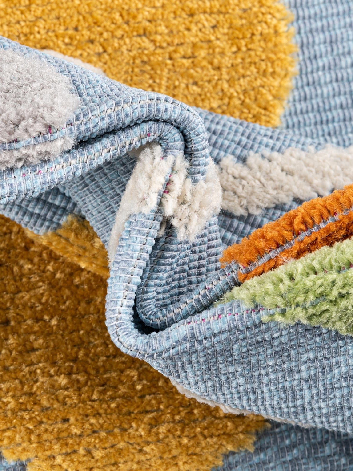 Blue 2' x 8' Aruba Outdoor Runner Area Rug Weather Resistant for Patio, Deck, Terrace, Balcony, Porch for Sale at Rug Engine