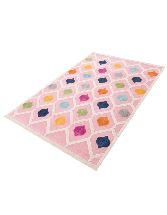 Pink 7' 10 x 10' Aruba Outdoor Rectangle Area Rug Weather Resistant for Patio, Deck, Terrace, Balcony, Porch for Sale at Rug Engine