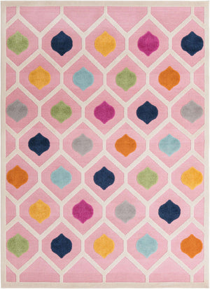 Pink 7' x 10' Aruba Outdoor Rectangle Area Rug Weather Resistant for Patio, Deck, Terrace, Balcony, Porch for Sale at Rug Engine