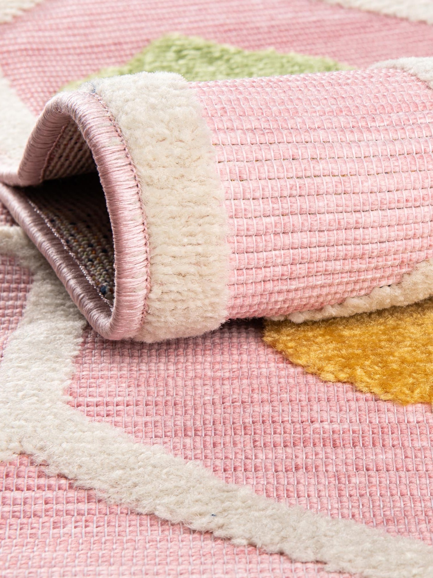 Pink 9' x 12' Aruba Outdoor Rectangle Area Rug Weather Resistant for Patio, Deck, Terrace, Balcony, Porch for Sale at Rug Engine