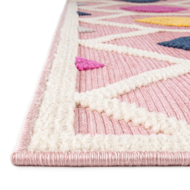 Pink 4' x 6' Aruba Outdoor Rectangle Area Rug Weather Resistant for Patio, Deck, Terrace, Balcony, Porch for Sale at Rug Engine