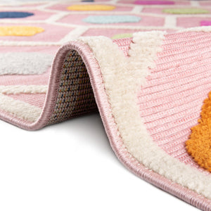 Pink 7' 10 x 10' Aruba Outdoor Rectangle Area Rug Weather Resistant for Patio, Deck, Terrace, Balcony, Porch for Sale at Rug Engine