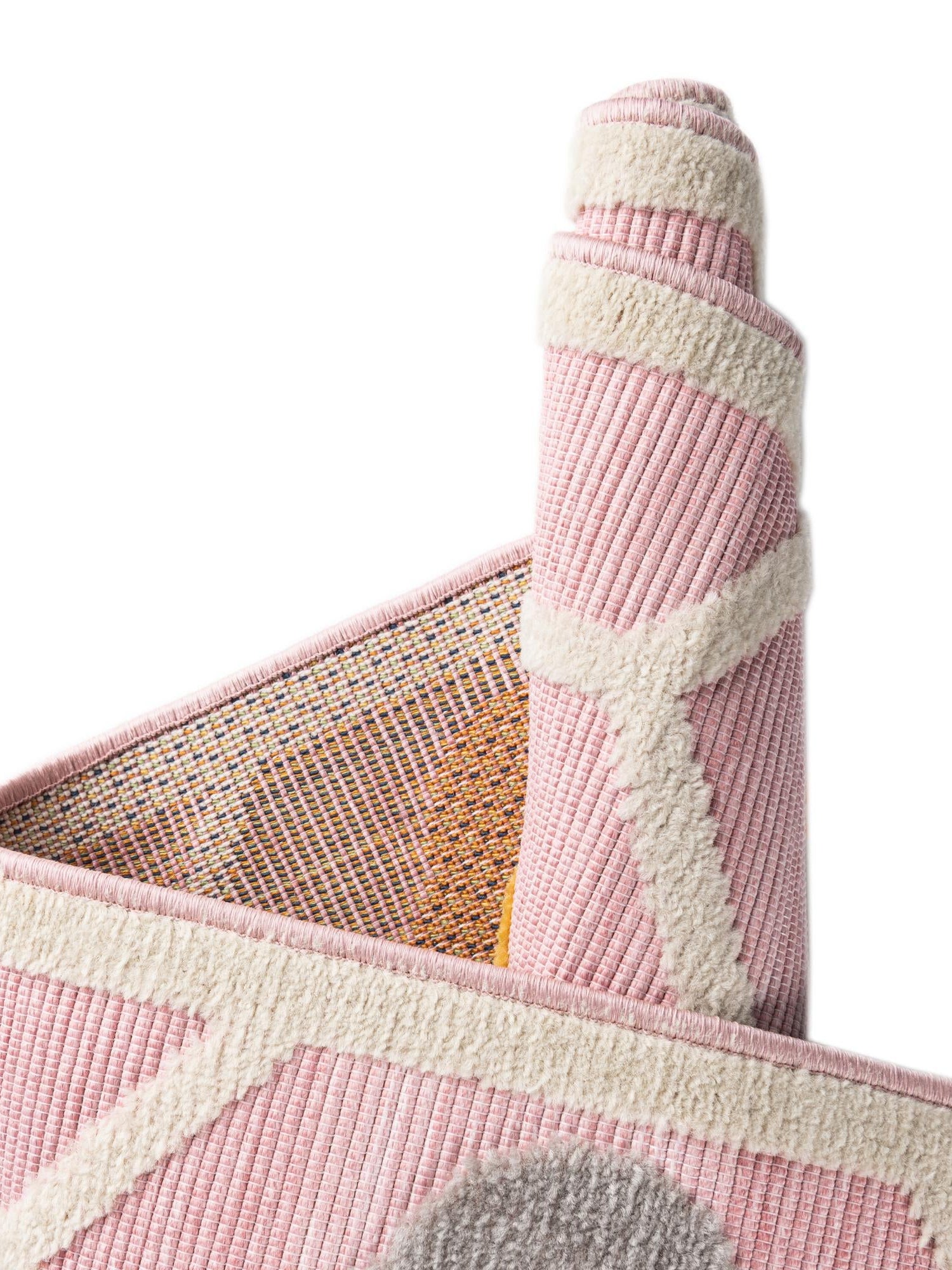 Pink 7' x 10' Aruba Outdoor Rectangle Area Rug Weather Resistant for Patio, Deck, Terrace, Balcony, Porch for Sale at Rug Engine