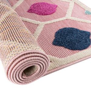 Pink 7' x 10' Aruba Outdoor Rectangle Area Rug Weather Resistant for Patio, Deck, Terrace, Balcony, Porch for Sale at Rug Engine