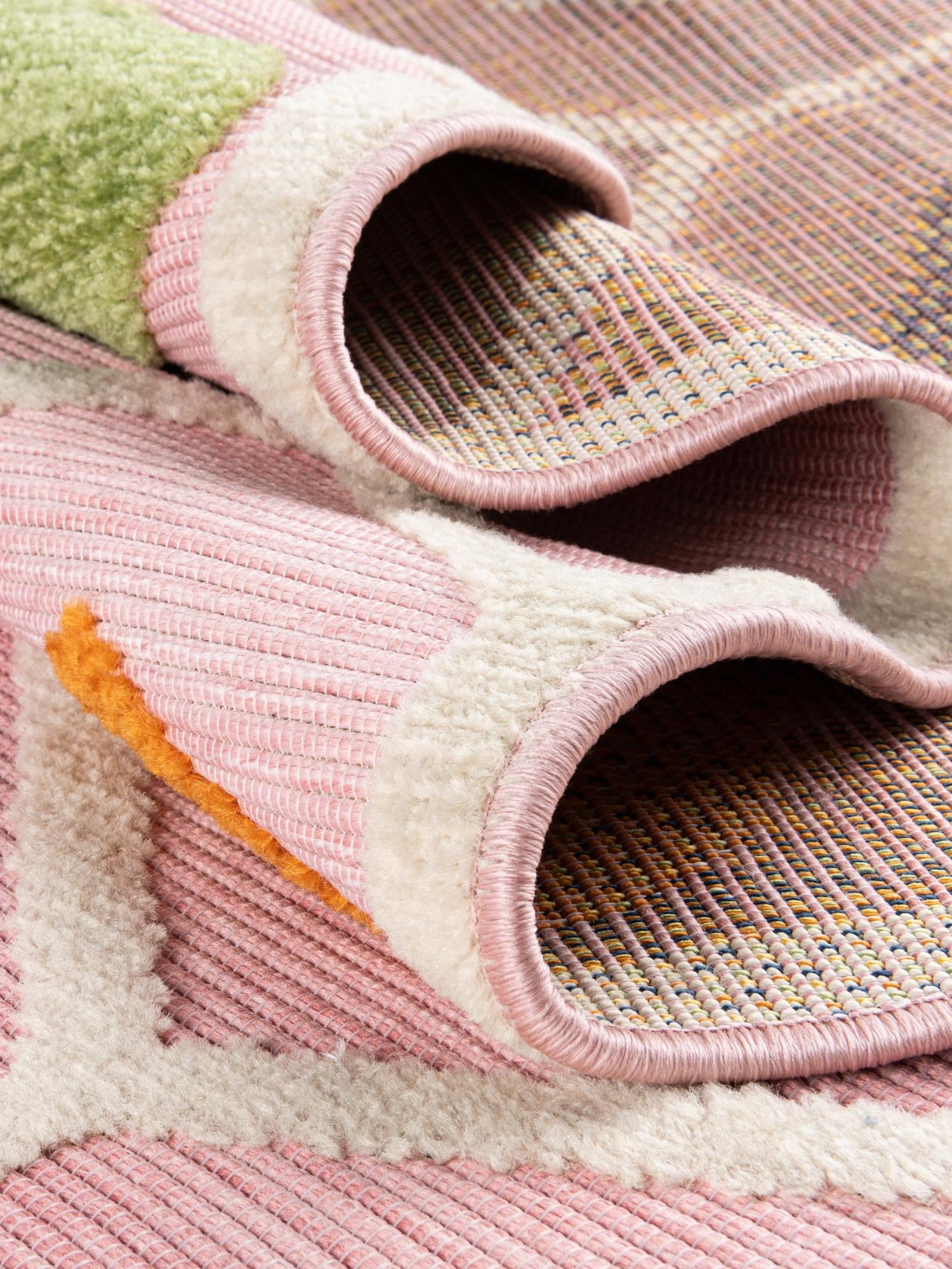 Pink 9' x 12' Aruba Outdoor Rectangle Area Rug Weather Resistant for Patio, Deck, Terrace, Balcony, Porch for Sale at Rug Engine