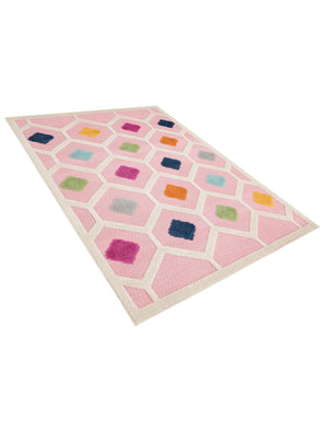 Pink 4' x 6' Aruba Outdoor Rectangle Area Rug Weather Resistant for Patio, Deck, Terrace, Balcony, Porch for Sale at Rug Engine