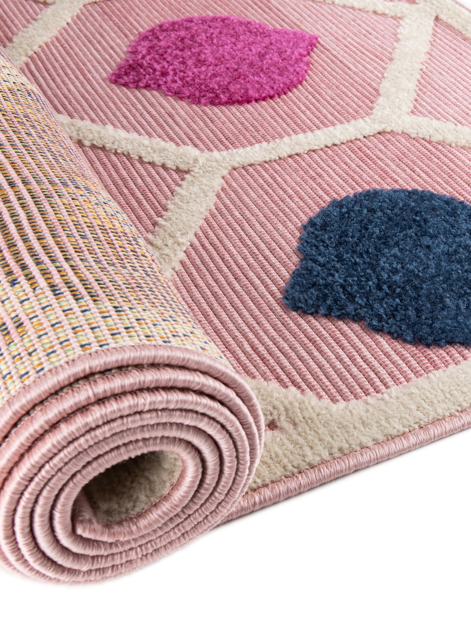 Pink 2' x 8' Aruba Outdoor Runner Area Rug Weather Resistant for Patio, Deck, Terrace, Balcony, Porch for Sale at Rug Engine