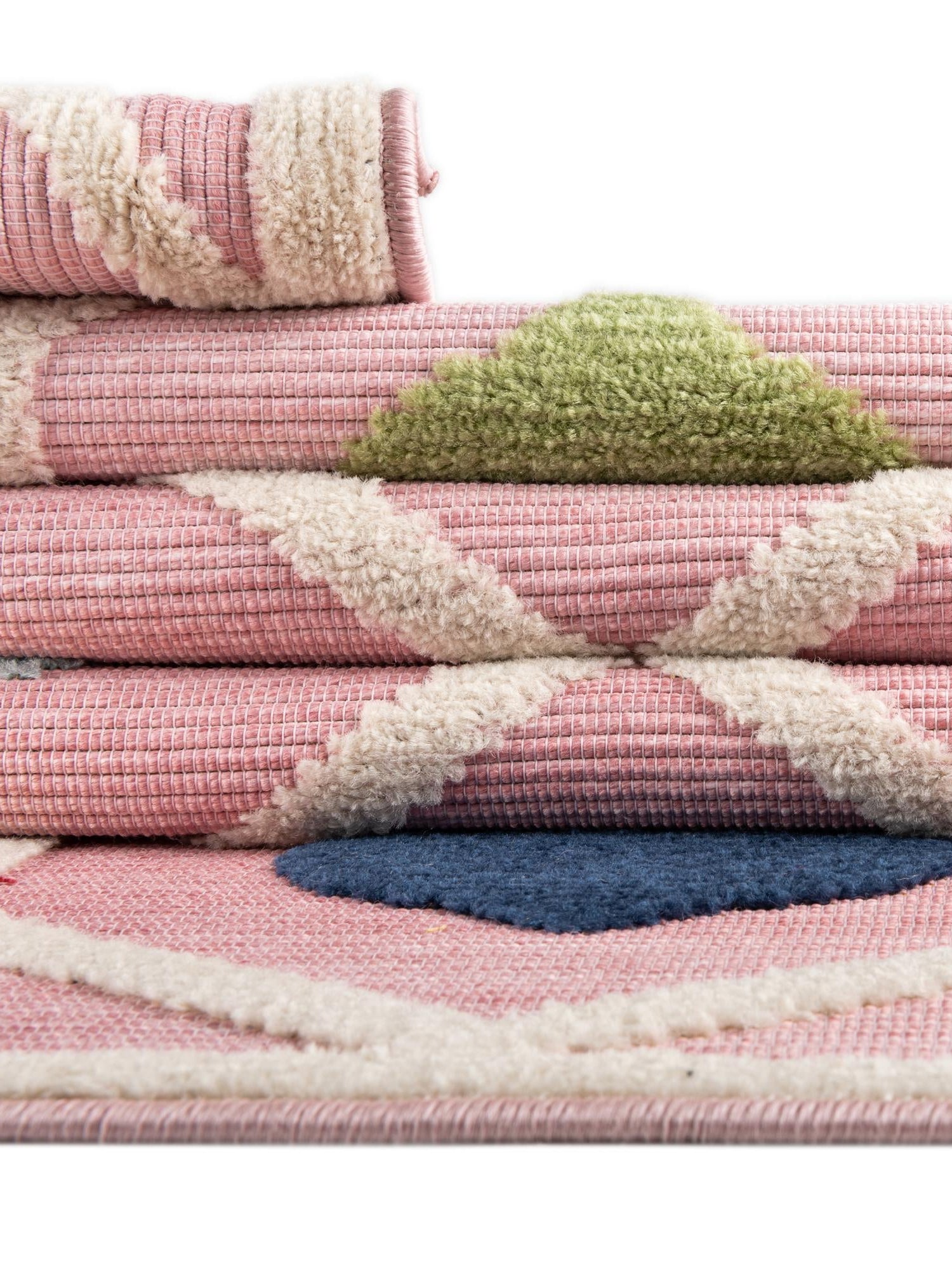 Pink 2' x 6' Aruba Outdoor Runner Area Rug Weather Resistant for Patio, Deck, Terrace, Balcony, Porch for Sale at Rug Engine
