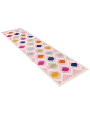 Pink 2' x 8' Aruba Outdoor Runner Area Rug Weather Resistant for Patio, Deck, Terrace, Balcony, Porch for Sale at Rug Engine