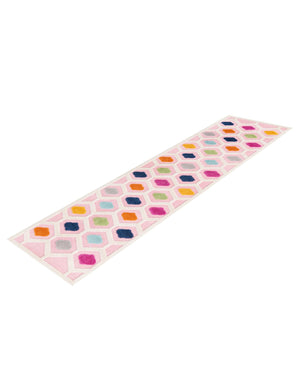 Pink 2' x 10' Aruba Outdoor Runner Area Rug Weather Resistant for Patio, Deck, Terrace, Balcony, Porch for Sale at Rug Engine