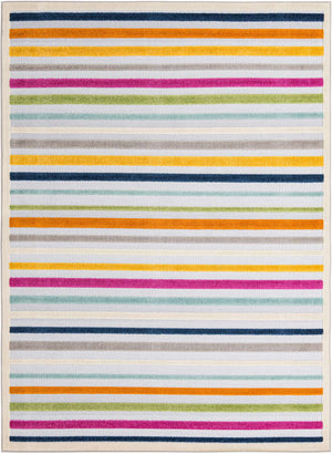 Gray 7' x 10' Aruba Outdoor Rectangle Area Rug Weather Resistant for Patio, Deck, Terrace, Balcony, Porch for Sale at Rug Engine