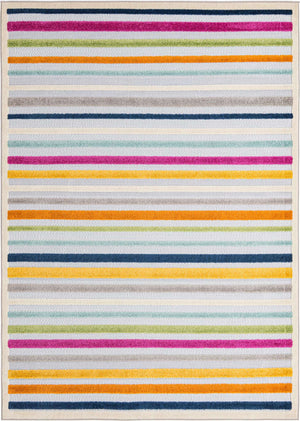 Gray 6' x 9' Aruba Outdoor Rectangle Area Rug Weather Resistant for Patio, Deck, Terrace, Balcony, Porch for Sale at Rug Engine
