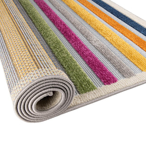 Gray 7' 10 x 10' Aruba Outdoor Rectangle Area Rug Weather Resistant for Patio, Deck, Terrace, Balcony, Porch for Sale at Rug Engine