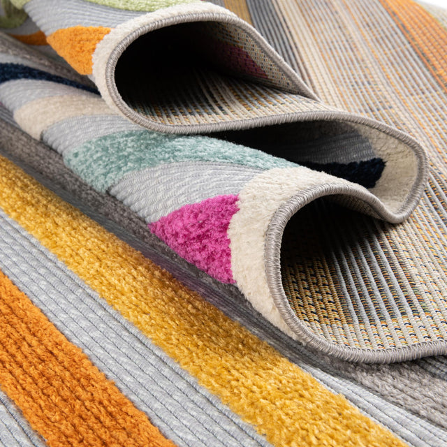 Gray 7' x 10' Aruba Outdoor Rectangle Area Rug Weather Resistant for Patio, Deck, Terrace, Balcony, Porch for Sale at Rug Engine