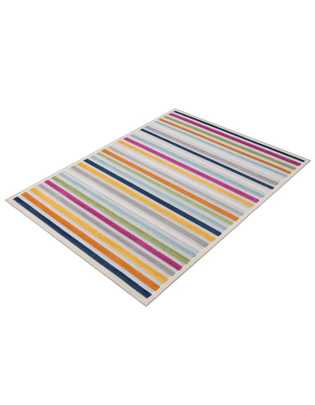 Gray 5' 3 x 8' Aruba Outdoor Rectangle Area Rug Weather Resistant for Patio, Deck, Terrace, Balcony, Porch for Sale at Rug Engine
