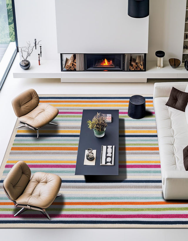 Gray 5' 3 x 5' 3 Aruba Outdoor Square Area Rug Weather Resistant for Patio, Deck, Terrace, Balcony, Porch for Sale at Rug Engine