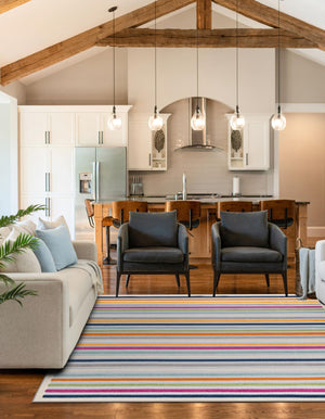 Gray 7' 10 x 7' 10 Aruba Outdoor Square Area Rug Weather Resistant for Patio, Deck, Terrace, Balcony, Porch for Sale at Rug Engine