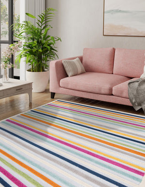 Gray 7' 10 x 7' 10 Aruba Outdoor Square Area Rug Weather Resistant for Patio, Deck, Terrace, Balcony, Porch for Sale at Rug Engine