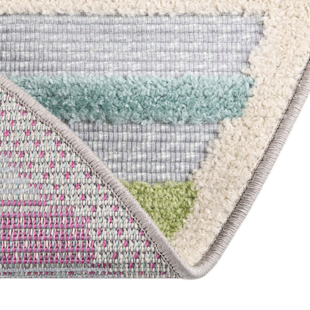 Gray 3' 3 x 3' 3 Aruba Outdoor Round Area Rug Weather Resistant for Patio, Deck, Terrace, Balcony, Porch for Sale at Rug Engine