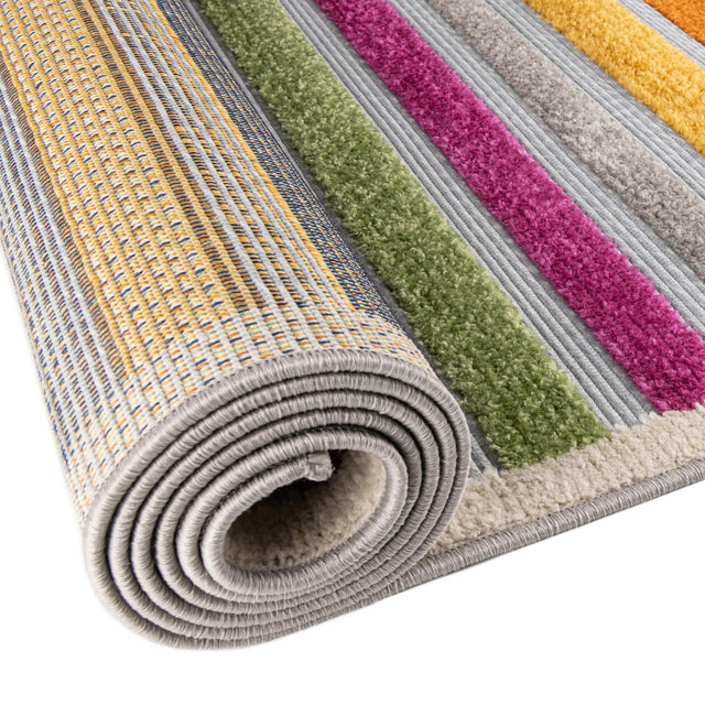 Gray 3' 3 x 3' 3 Aruba Outdoor Round Area Rug Weather Resistant for Patio, Deck, Terrace, Balcony, Porch for Sale at Rug Engine