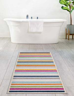 Gray 2' x 8' Aruba Outdoor Runner Area Rug Weather Resistant for Patio, Deck, Terrace, Balcony, Porch for Sale at Rug Engine