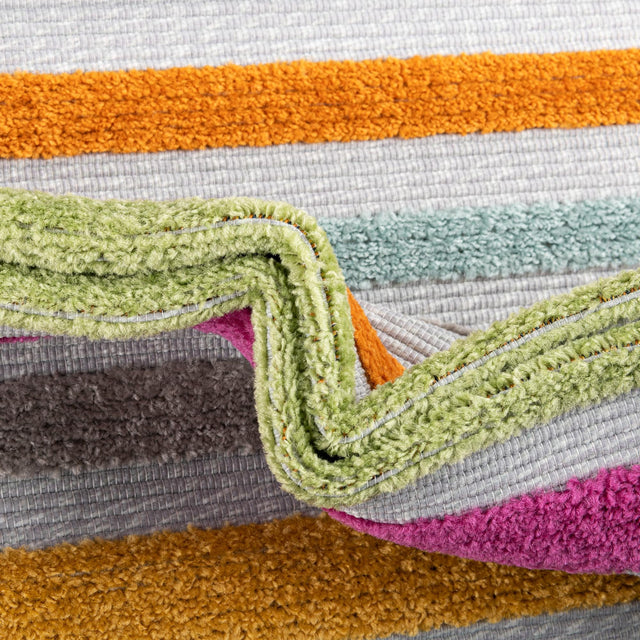 Gray 2' x 8' Aruba Outdoor Runner Area Rug Weather Resistant for Patio, Deck, Terrace, Balcony, Porch for Sale at Rug Engine
