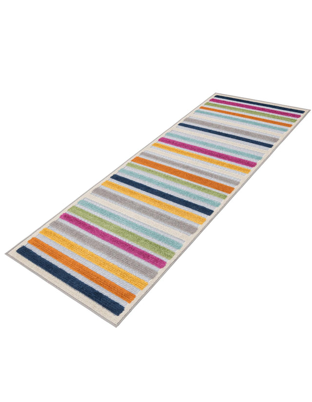 Gray 2' x 6' Aruba Outdoor Runner Area Rug Weather Resistant for Patio, Deck, Terrace, Balcony, Porch for Sale at Rug Engine