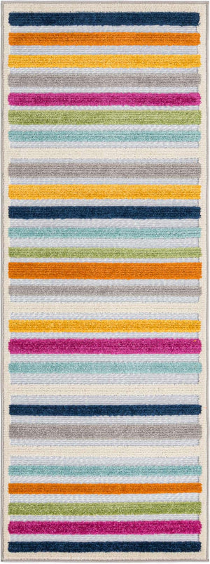 Gray 2' x 6' Aruba Outdoor Runner Area Rug Weather Resistant for Patio, Deck, Terrace, Balcony, Porch for Sale at Rug Engine