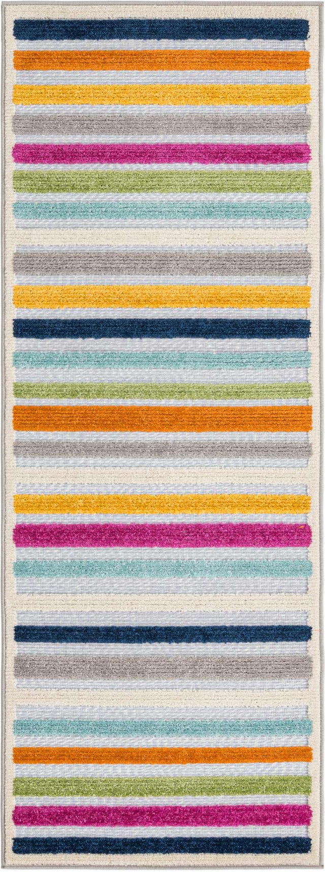 Gray 2' x 6' Aruba Outdoor Runner Area Rug Weather Resistant for Patio, Deck, Terrace, Balcony, Porch for Sale at Rug Engine