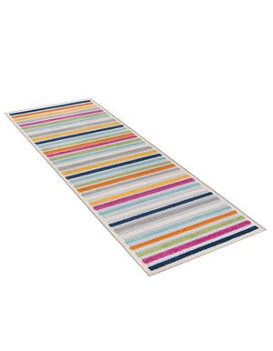 Gray 2' x 8' Aruba Outdoor Runner Area Rug Weather Resistant for Patio, Deck, Terrace, Balcony, Porch for Sale at Rug Engine