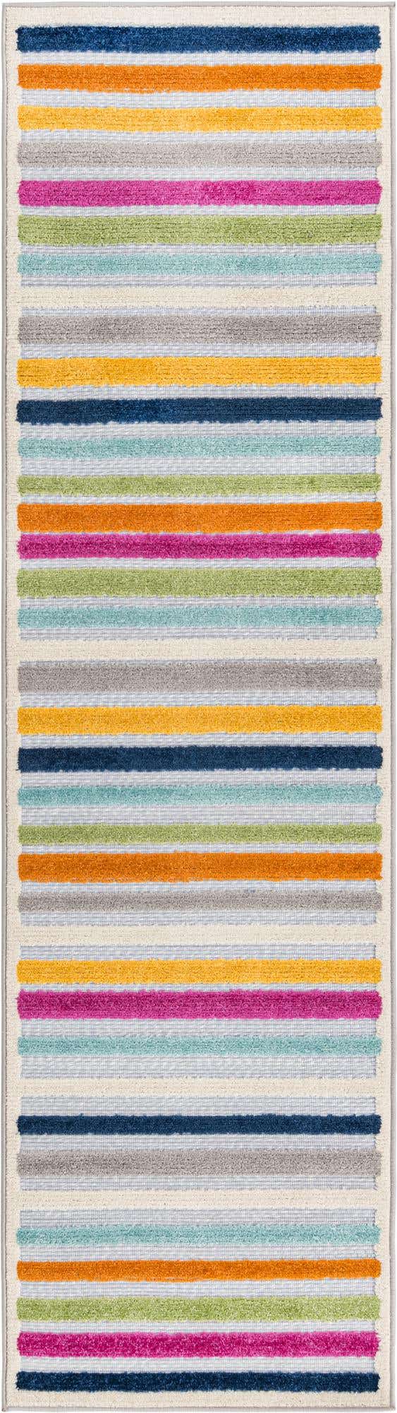 Gray 2' x 8' Aruba Outdoor Runner Area Rug Weather Resistant for Patio, Deck, Terrace, Balcony, Porch for Sale at Rug Engine