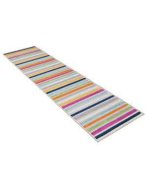 Gray 2' x 10' Aruba Outdoor Runner Area Rug Weather Resistant for Patio, Deck, Terrace, Balcony, Porch for Sale at Rug Engine