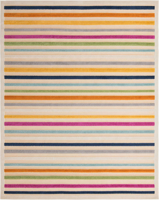 Beige 9' x 12' Aruba Outdoor Rectangle Area Rug Weather Resistant for Patio, Deck, Terrace, Balcony, Porch for Sale at Rug Engine