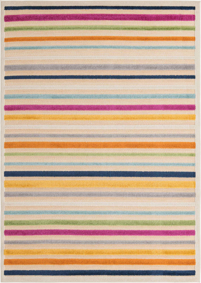 Beige 6' x 9' Aruba Outdoor Rectangle Area Rug Weather Resistant for Patio, Deck, Terrace, Balcony, Porch for Sale at Rug Engine