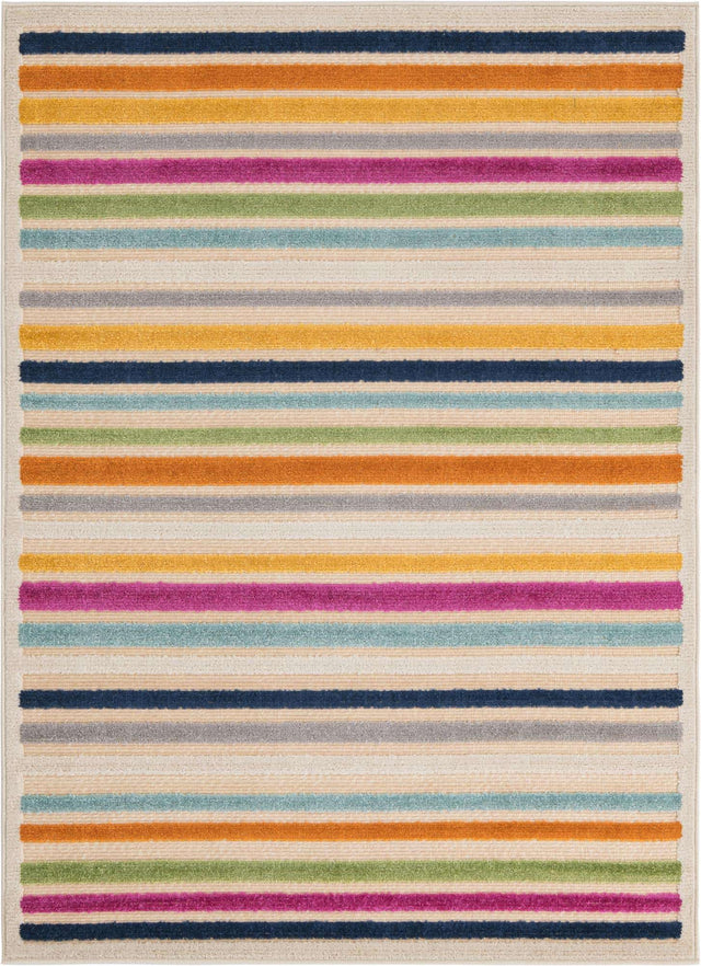 Beige 4' x 6' Aruba Outdoor Rectangle Area Rug Weather Resistant for Patio, Deck, Terrace, Balcony, Porch for Sale at Rug Engine
