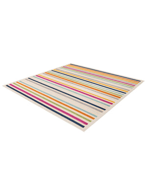 Beige 7' 10 x 7' 10 Aruba Outdoor Square Area Rug Weather Resistant for Patio, Deck, Terrace, Balcony, Porch for Sale at Rug Engine