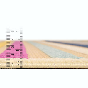 Beige 3' 3 x 3' 3 Aruba Outdoor Round Area Rug Weather Resistant for Patio, Deck, Terrace, Balcony, Porch for Sale at Rug Engine
