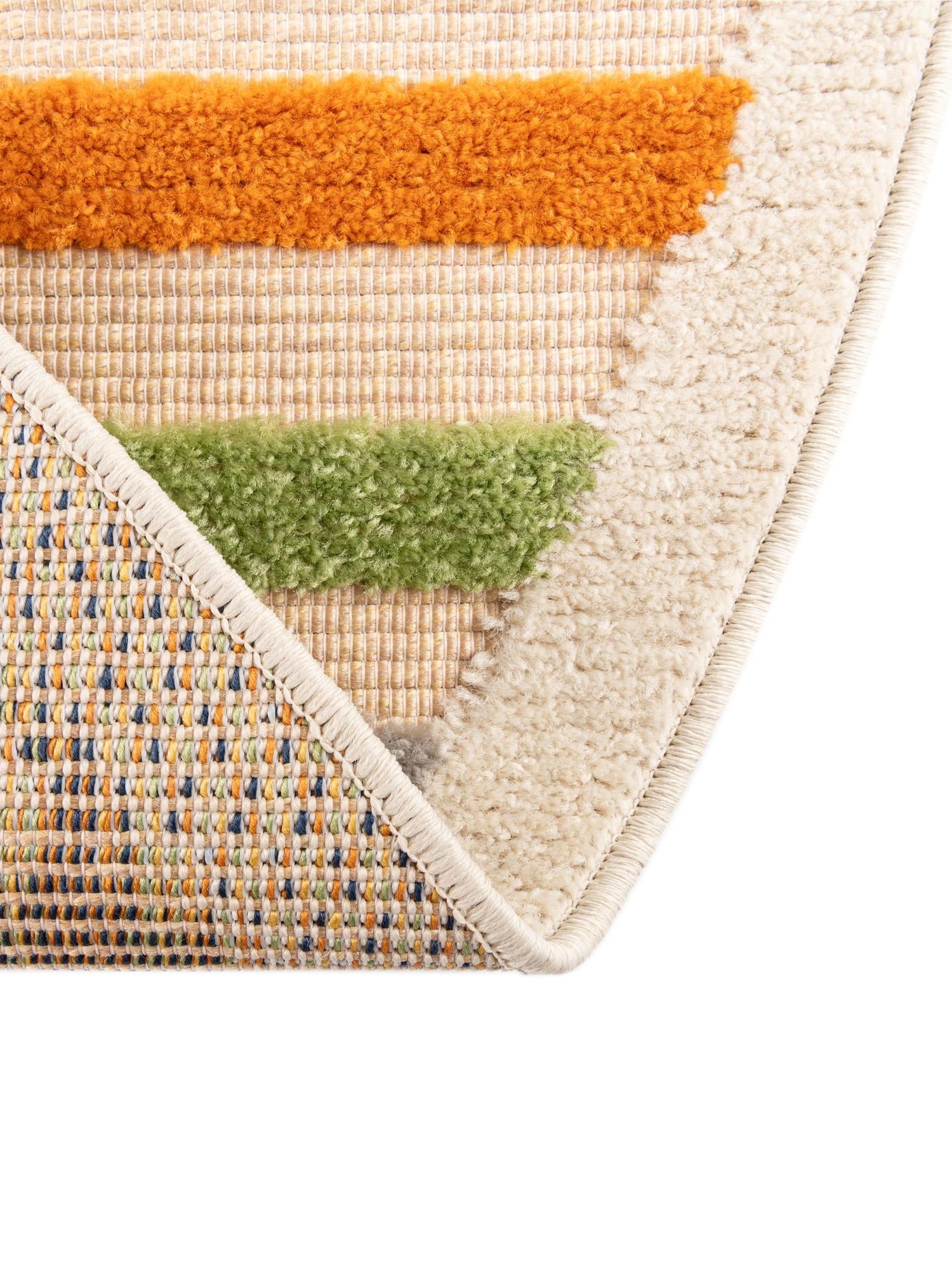 Beige 5' 3 x 5' 3 Aruba Outdoor Round Area Rug Weather Resistant for Patio, Deck, Terrace, Balcony, Porch for Sale at Rug Engine