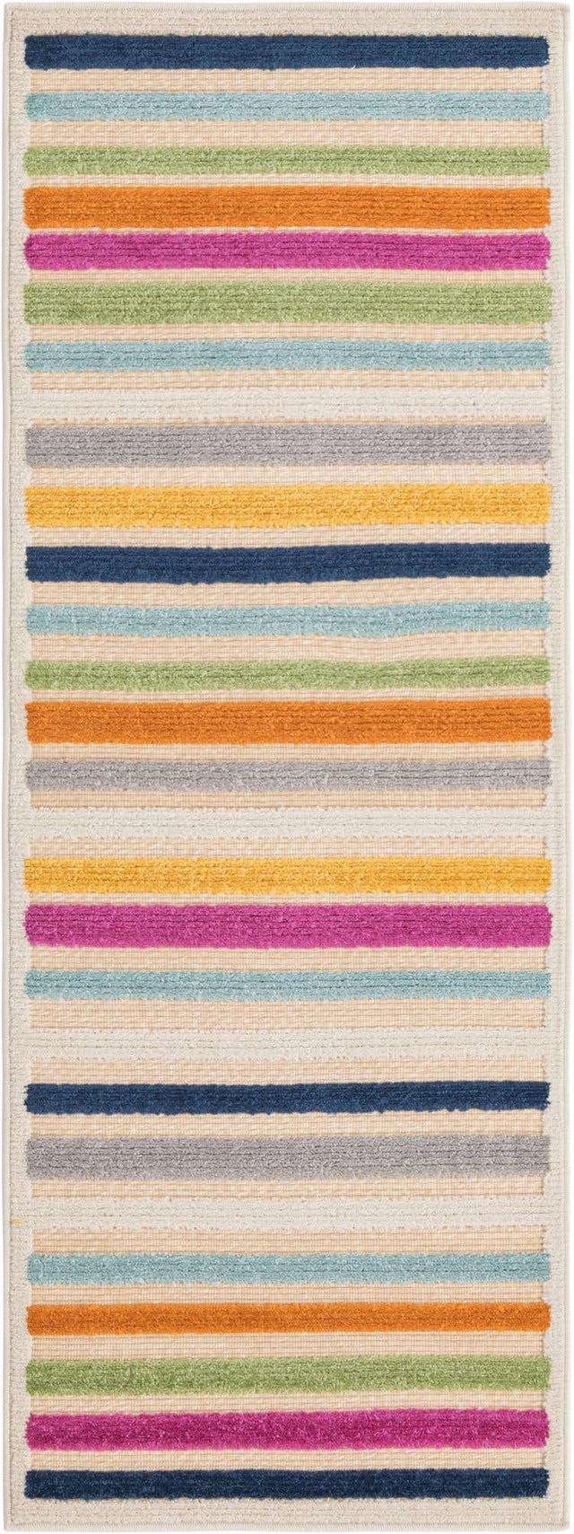 Beige 2' x 6' Aruba Outdoor Runner Area Rug Weather Resistant for Patio, Deck, Terrace, Balcony, Porch for Sale at Rug Engine